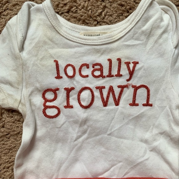 Rabbit & Bear Locally Grown Baby Onesie Shorts Matching Set - Picture 4 of 5